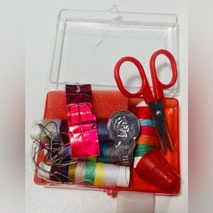 5 for $10: Fun Vintage Colorful Sewing Kit with Scissors